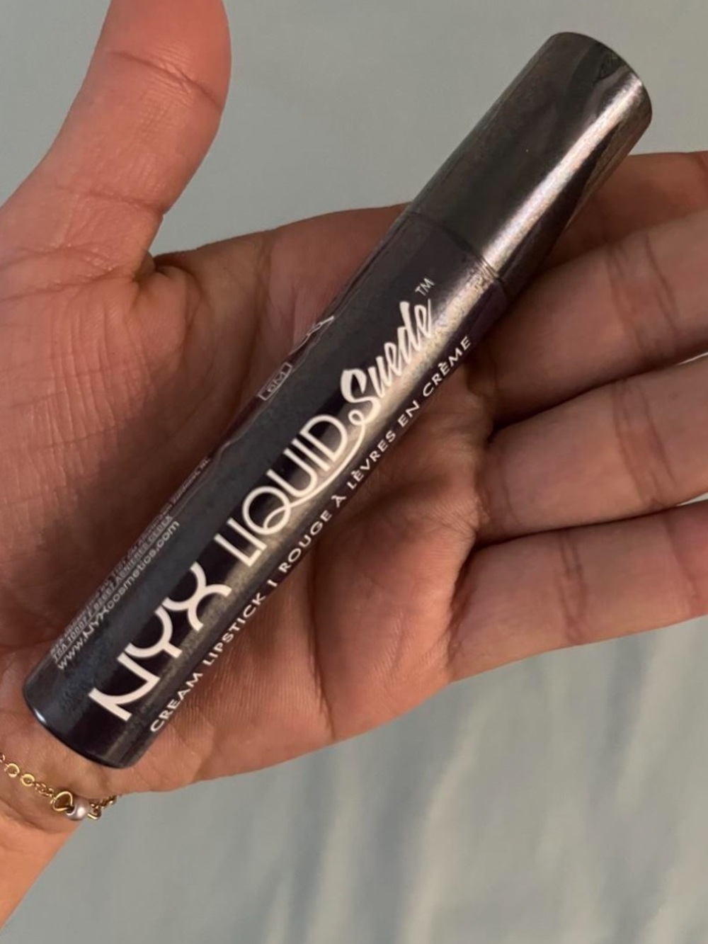 NYX Liquid Suede Cream Lipstick — Deep Plum